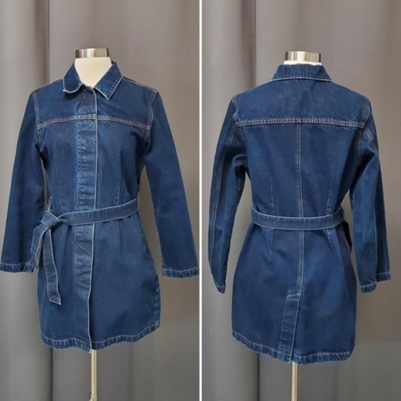 90s L.A Blues Denim Trench Coat