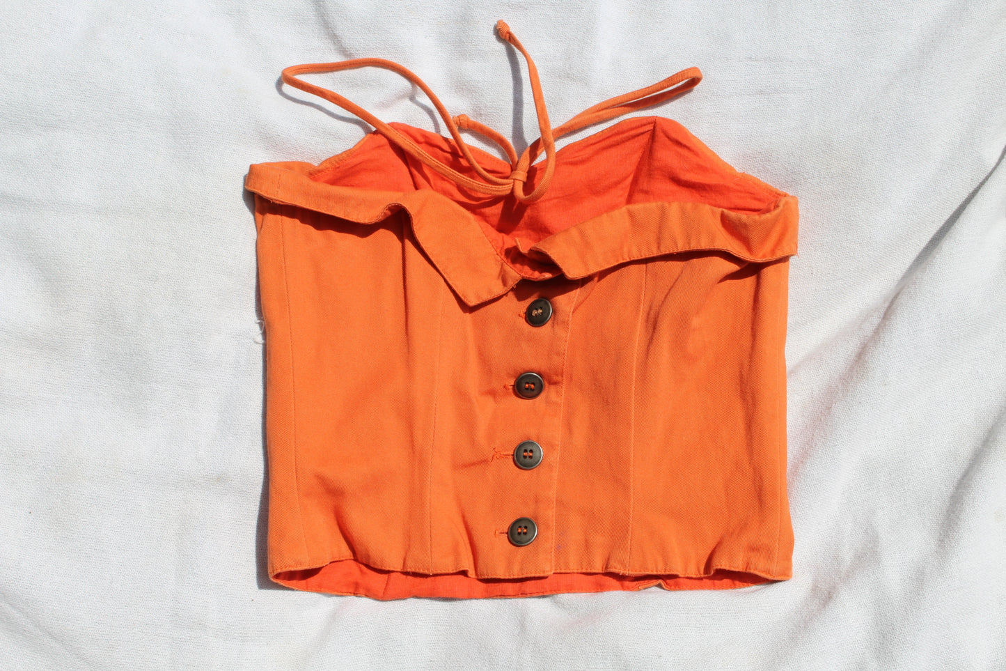 1970s Orange Tube Top