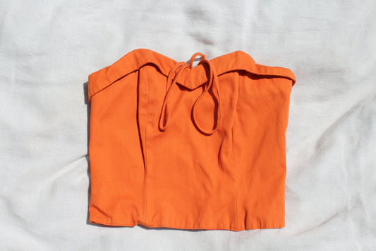 1970s Orange Tube Top