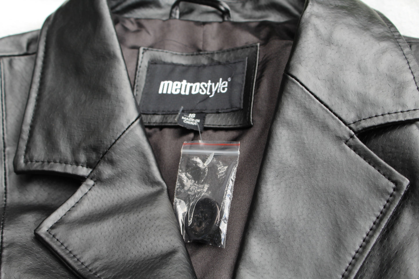 90s Metrostyle Genuine Leather Jacket