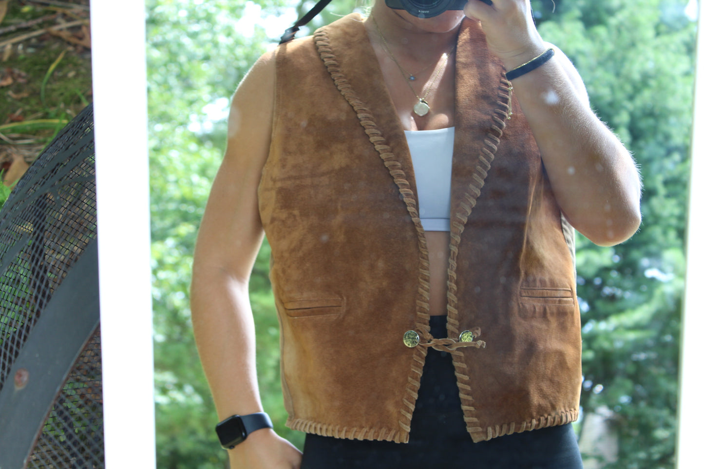 Genuine Leather Western Vest