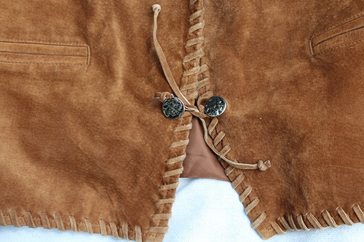 Genuine Leather Western Vest