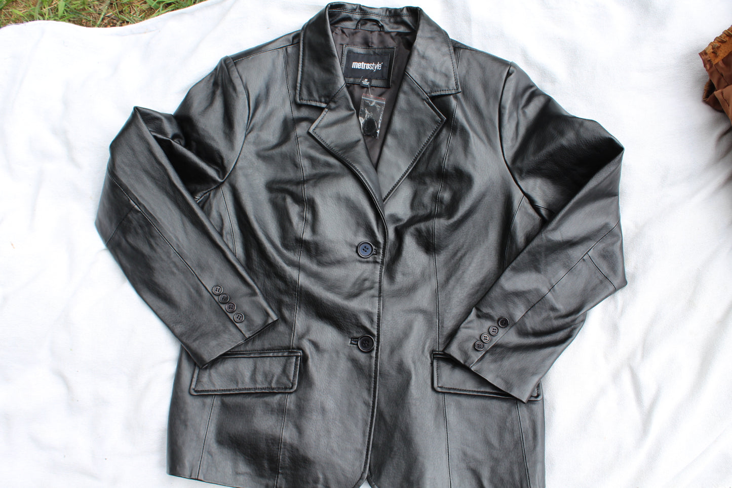 90s Metrostyle Genuine Leather Jacket